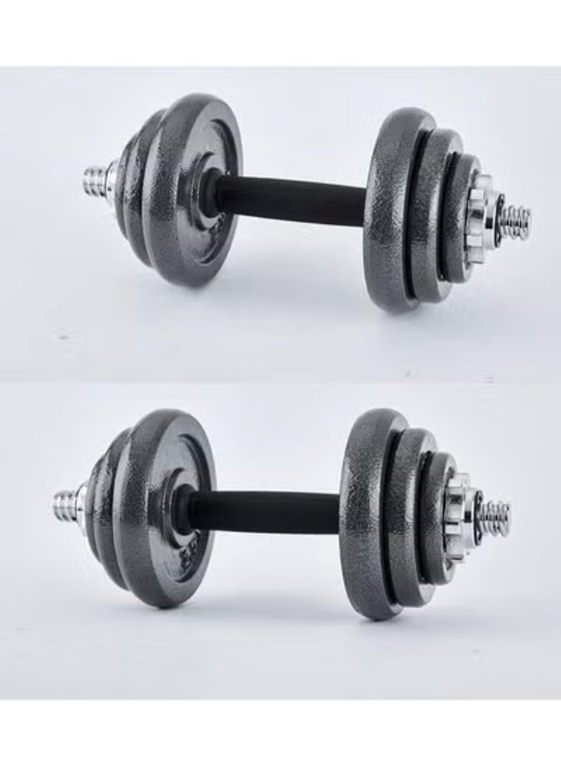 هويتك مجموعة دمبل قابلة للتعديل 30 كجم مع حقيبة وقضيب توصيل أسود - Image 3